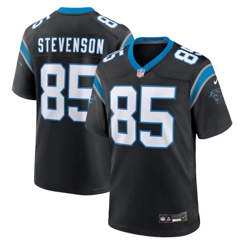Men's Carolina Panthers Marquez Stevenson Black Team Game Jersey