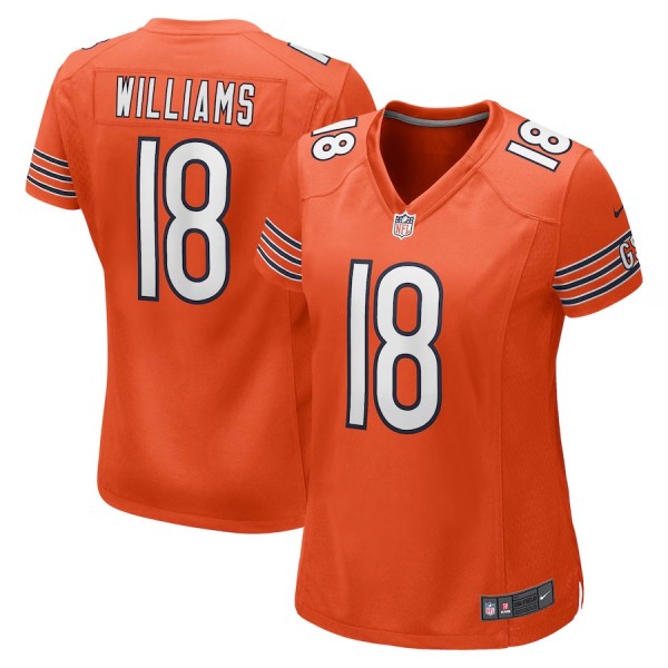 Women's Chicago Bears Caleb Williams Orange Alternate Game Jersey