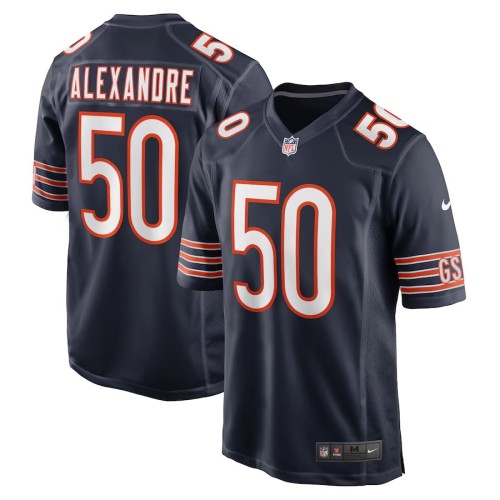Men's Chicago Bears Deslin Alexandre Navy Team Game Jersey