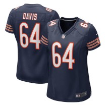 Women's Chicago Bears Nate Davis Navy Game Jersey