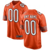 Youth Chicago Bears Orange Alternate Custom Game Jersey