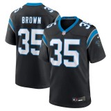 Men's Carolina Panthers Anthony Brown Black Game Jersey
