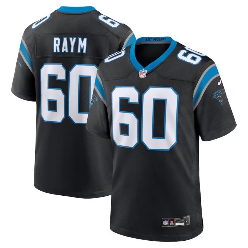 Men's Carolina Panthers Andrew Raym Black Game Jersey
