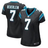 Women's Carolina Panthers Steve Beuerlein Black Retired Player Jersey