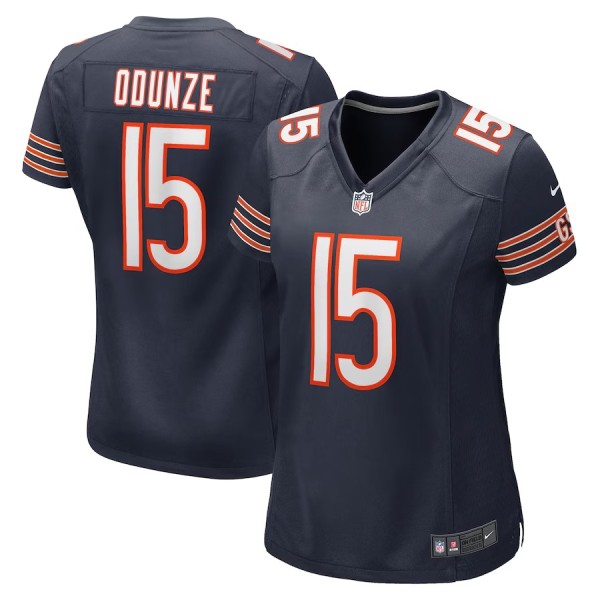 Women's Chicago Bears Rome Odunze Navy Game Jersey