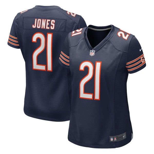 Women's Chicago Bears Jaylon Jones Navy Game Jersey