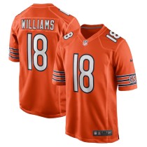 Men's Chicago Bears Caleb Williams Orange Alternate Player Game Jersey