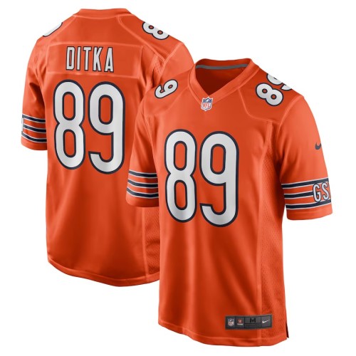Men's Chicago Bears Mike Ditka Orange Retired Player Jersey