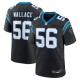 Men's Carolina Panthers Trevin Wallace Black Game Jersey