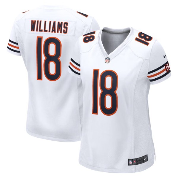 Women's Chicago Bears Caleb Williams White Game Player Jersey
