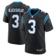 Men's Carolina Panthers Raheem Blackshear Black Team Game Jersey