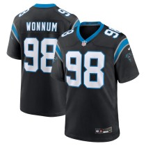 Men's Carolina Panthers D.J. Wonnum Black Game Jersey