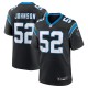 Men's Carolina Panthers DJ Johnson Black Game Jersey