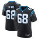 Men's Carolina Panthers Damien Lewis Black Game Jersey
