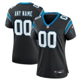 Women's Carolina Panthers Black Custom Game Jersey