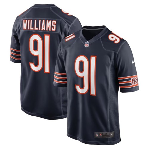 Men's Chicago Bears Chris Williams Navy Game Jersey