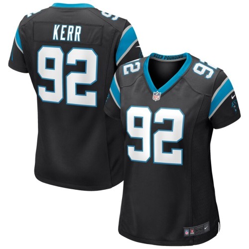 Women's Carolina Panthers Zach Kerr Black Game Jersey