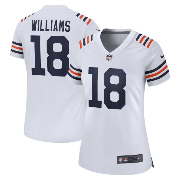 Women's Chicago Bears Caleb Williams White 2nd Alternate Game Player Jersey