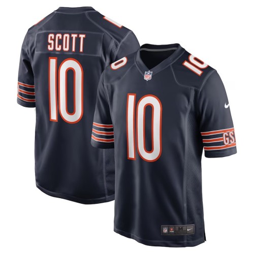 Men's Chicago Bears Tyler Scott Navy Game Jersey
