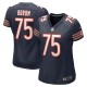 Women's Chicago Bears Larry Borom Navy Game Jersey