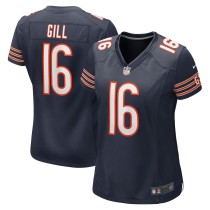 Women's Chicago Bears Trenton Gill Navy Game Player Jersey