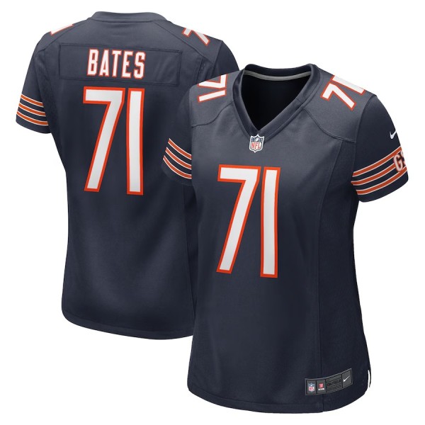 Women's Chicago Bears Ryan Bates Navy Game Jersey