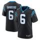 Men's Carolina Panthers Miles Sanders Black Game Player Jersey