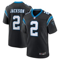 Men's Carolina Panthers Mike Jackson Black Game Jersey