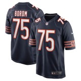 Men's Chicago Bears Larry Borom Navy Game Jersey