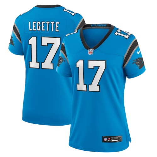 Women's Carolina Panthers Xavier Legette Blue Alternate Game Jersey