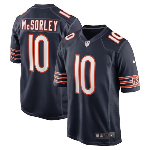 Men's Chicago Bears Trace McSorley Navy Team Game Jersey
