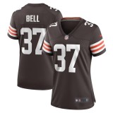 Women's Cleveland Browns D'Anthony Bell Brown Game Player Jersey