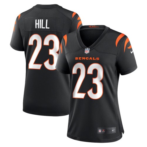 Women's Cincinnati Bengals Daxton Hill Black Player Game Jersey