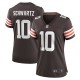 Women's Cleveland Browns Anthony Schwartz Brown Game Jersey