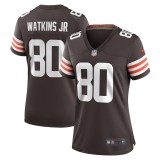 Women's Cleveland Browns Austin Watkins Jr. Brown Team Game Jersey