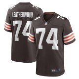 Men's Cleveland Browns Alex Leatherwood Brown Team Game Jersey