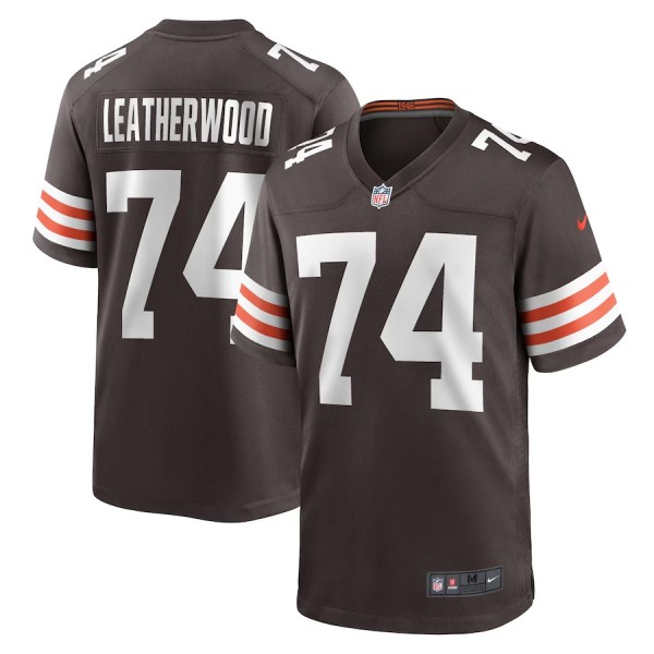 Men's Cleveland Browns Alex Leatherwood Brown Team Game Jersey