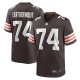 Men's Cleveland Browns Alex Leatherwood Brown Team Game Jersey