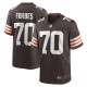 Men's Cleveland Browns Drew Forbes Brown Team Game Jersey