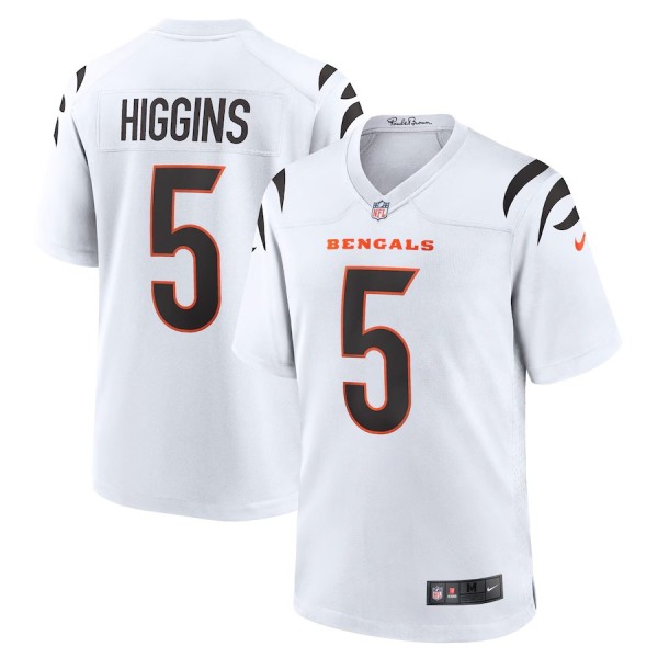 Youth Cincinnati Bengals Tee Higgins White Game Jersey