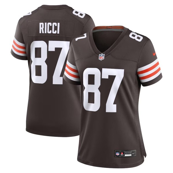 Women's Cleveland Browns Giovanni Ricci Brown Game Jersey
