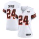 Women's Cleveland Browns Nick Chubb White Alternate Game Jersey