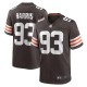 Men's Cleveland Browns Shelby Harris Brown Team Game Jersey