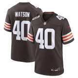 Men's Cleveland Browns Nathaniel Watson Brown Team Game Jersey