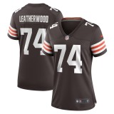Women's Cleveland Browns Alex Leatherwood Brown Team Game Jersey