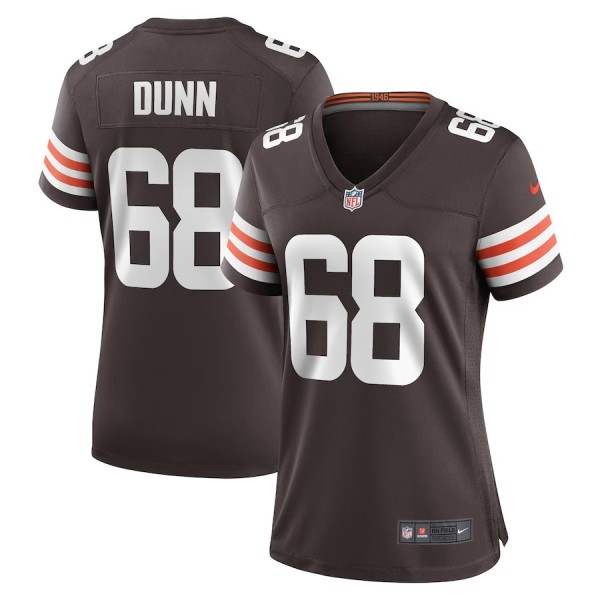 Women's Cleveland Browns Michael Dunn Brown Game Jersey
