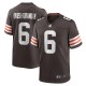 Men's Cleveland Browns Jeremiah Owusu-Koramoah Brown Team Game Jersey