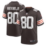 Men's Cleveland Browns Austin Watkins Jr. Brown Team Game Jersey