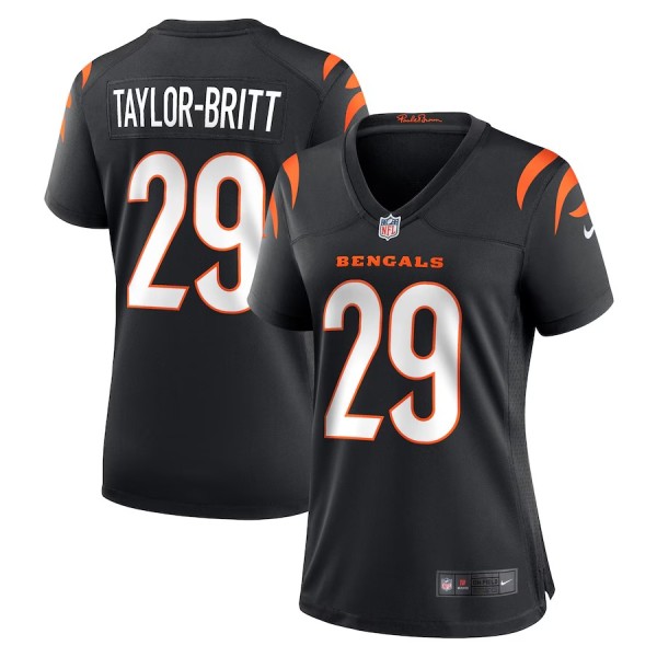 Women's Cincinnati Bengals Cam Taylor-Britt Black Game Player Jersey