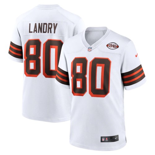 Men's Cleveland Browns Jarvis Landry White 1946 Collection Alternate Game Jersey